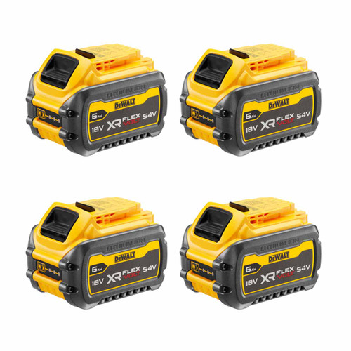 DeWalt DCB546-XJ XR 6.0Ah FLEXVOLT 18/54V Battery (4 Pack)