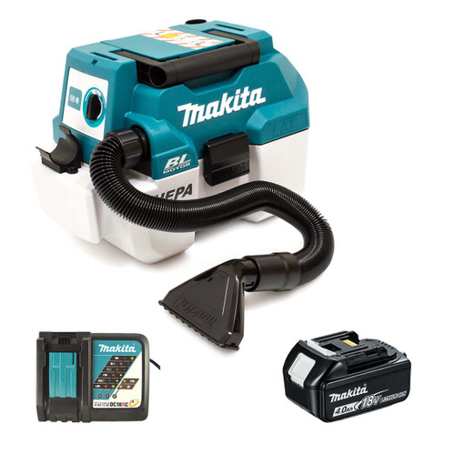 Makita DVC750LZ LXT 18V Brushless L-Class Vacuum Cleaner with 1x 4.0Ah Battery & Charger