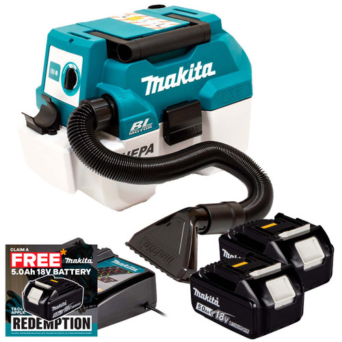 Makita DVC750LZX3 18v Brushless L-Class Vacuum Cleaner