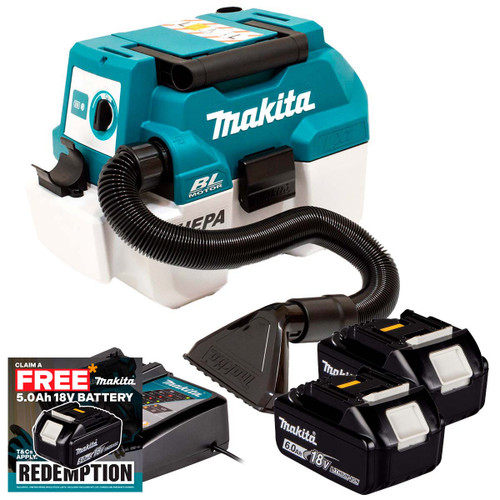 Makita DVC750LZX3 18v Brushless L-Class Vacuum Cleaner