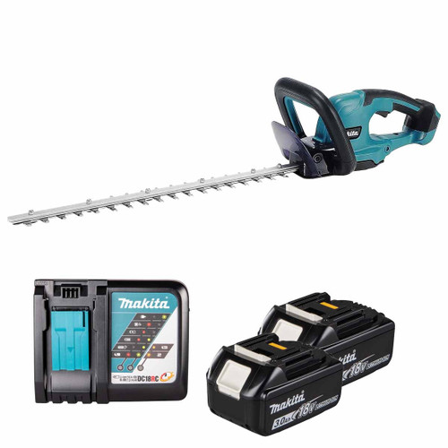 Makita DUH507Z 18V LXT Hedge Trimmer with 2x 3.0Ah Batteries and Charger