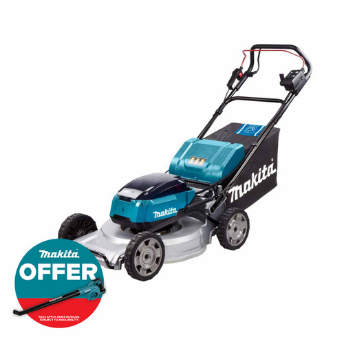 Makita DLM533Z Twin 18V LXT Brushless 530mm Aluminium Deck Self Propelled Lawnmower (Body Only)