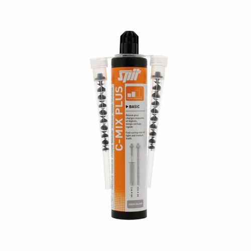Spit 055866 C-Mix Plus Cartridge Grey 300ml with 2x Nozzles