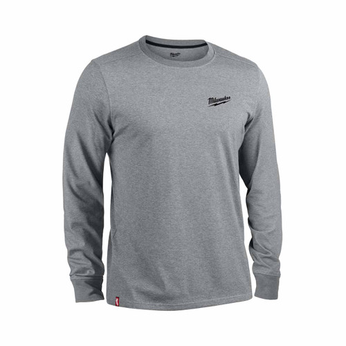 Milwaukee 4932492988 Long Sleeve T-Shirt, Grey (Size S)
