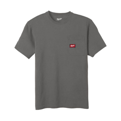 Milwaukee 4932493008 Short Sleeve Work T-Shirt, Grey (Size S)