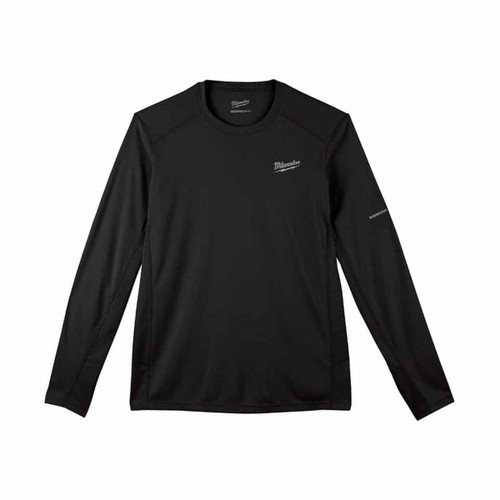 Milwaukee 4932493081 Warm Weather Long Sleeve T-Shirt, Black (Size XL)