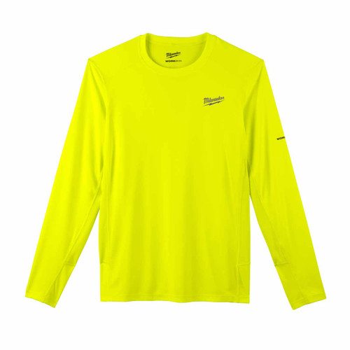 Milwaukee 4932493088 Warm Weather Long Sleeve T-Shirt, Yellow (Size S)