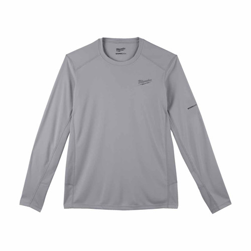 Milwaukee 4933478192 WORKSKIN™ Light Weight Performance Long Sleeve Shirt, Grey (Size XXL)