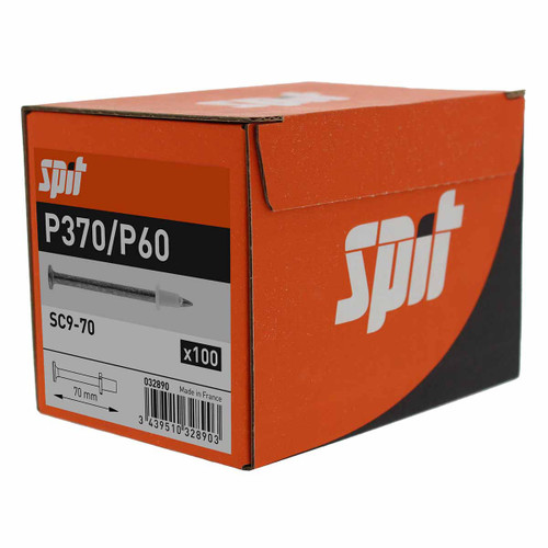 Spit Pulsa 032890 SC9 70mm Single Shot Pins for P370 (100 Pack)