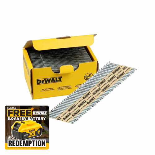 DeWalt DNPT28R63G12Z 2.8mm x 63mm Galvanized Ring Clipped Nails for DCN930N (2200 Pack)