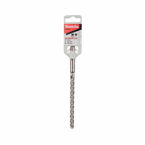 Makita B-58104 Nemesis II Hammer Drill Bit SDS+ 8 x 165mm