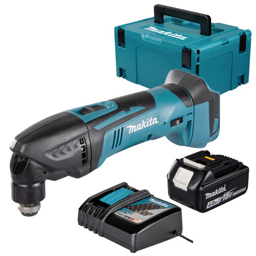 Makita DTM50Z 18V LXT Cordless Multi Tool with 1x 4.0Ah Battery, Charger and Makpac Carry Case