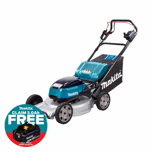 Makita DLM533Z Twin 18V LXT Brushless 530mm Aluminium Deck Self Propelled Lawnmower (Body Only)