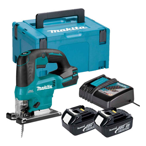 Makita DJV184Z LXT 18V Jigsaw with 2x 3.0Ah Battery, Charger & Makpac Carry Case
