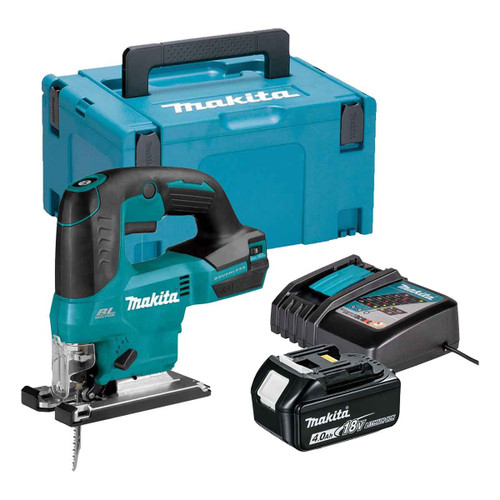 Makita DJV184Z LXT 18V Jigsaw with 1x 4.0Ah Batteries, Charger & Makpac Carry Case