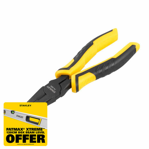 Stanley STA074364 ControlGrip™ Long Nose Cutting Pliers 200mm (8in)