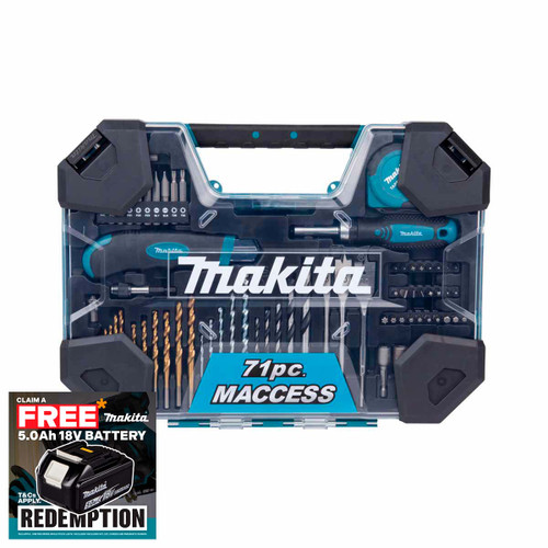 Makita E-22589 MACCESS Drill Bit Set (71 Pieces)