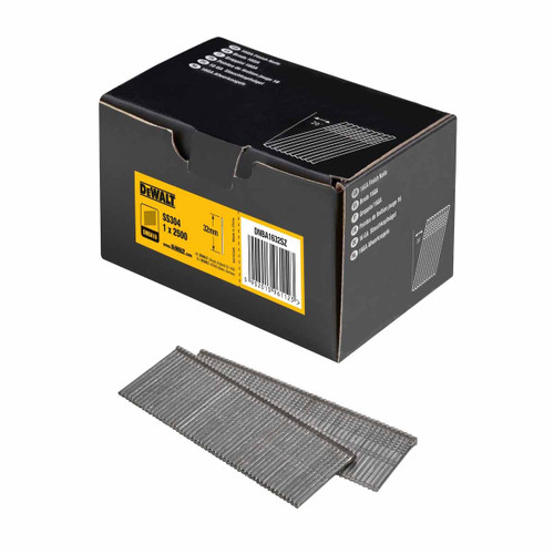 DeWalt DNBA1632SZ 32mm 16ga Stainless Angled Finish Nails (Pack of 2500)