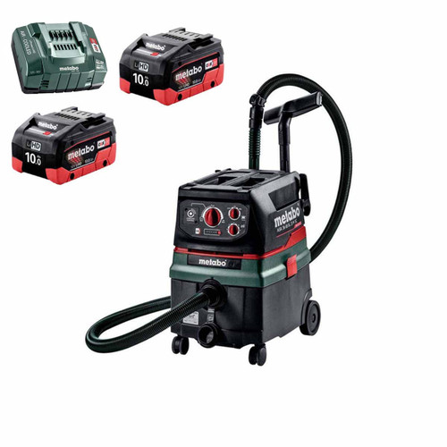 Metabo ASR 36-18 BL 25 M SC Brushless M-Class Vacuum Cleaner with 2x 10.0Ah Batteries & Charger