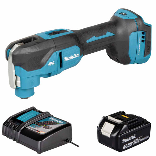 Makita DTM53Z LXT 18V Cordless Brushless Slim Grip Multi Tool with 1x 3.0Ah Battery, Charger and Makpac 3 Case
