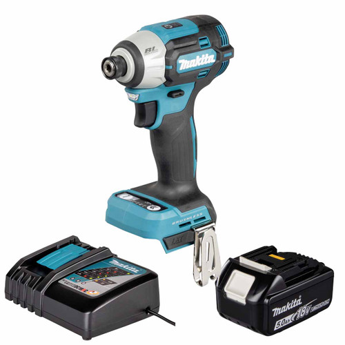 Makita DTD201Z 18V LXT Impact Driver with 1x 5.0Ah Battery, Charger and Makpac 3 Case