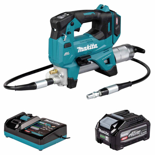 Makita GP001GZ 40V Max XGT Grease Gun Kit with 1x 4.0Ah Battery and Charger