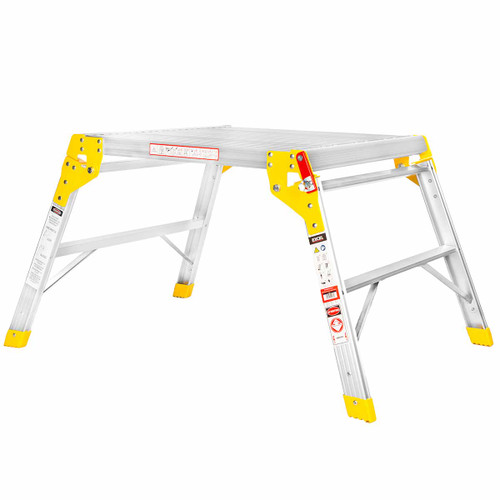 Excel 7946 Heavy Duty Aluminium Platform Work Bench Folding Hop Up 600mm x 600mm