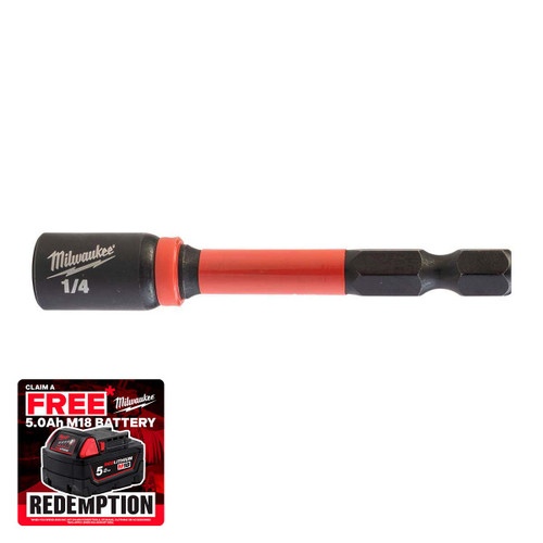Milwaukee 4932492437 Magnetic Nut Driver Hex 7mm x 65mm