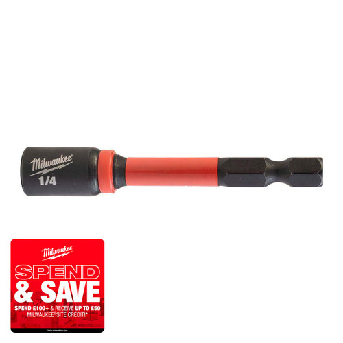 Milwaukee 4932492437 Magnetic Nut Driver Hex 7mm x 65mm