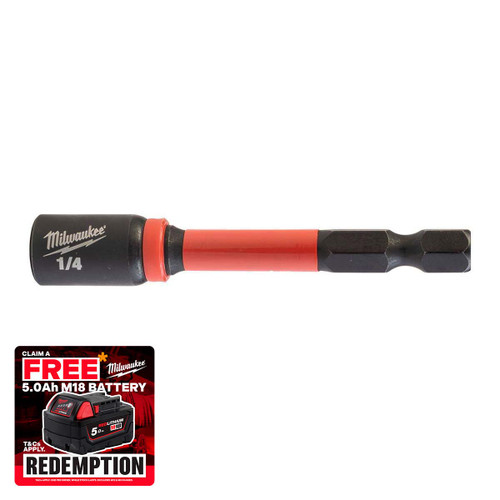 Milwaukee 4932492437 Magnetic Nut Driver Hex 7mm x 65mm
