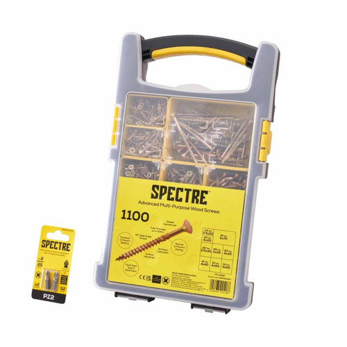 Spectre OPSPE1100Y Advanced Screw Set (1100 Pieces)