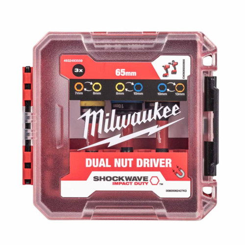 Milwaukee 4932493559 SHOCKWAVE™ Magnetic Cleanable Nut Driver Set (4 Pieces)