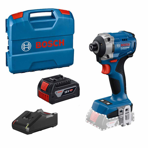 Bosch GDR18V-215 18V Impact Driver with 1x 5.0Ah Battery, Charger and L-Case