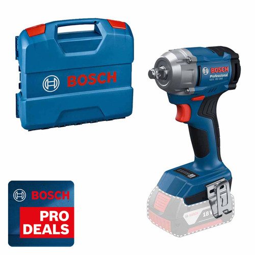 Bosch GDS18V-350 18V 350Nm Impact Wrench in L-Case (Body Only) 06019M5070