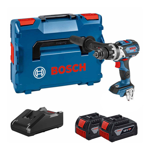 Bosch GSB 18V-110 C Combi Drill with 2x 18V 5.0 Ah Batteries