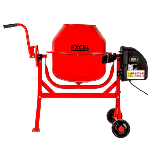 Excel 30688 70L Portable Cement Concrete Mixer 240V 220W with Wheels