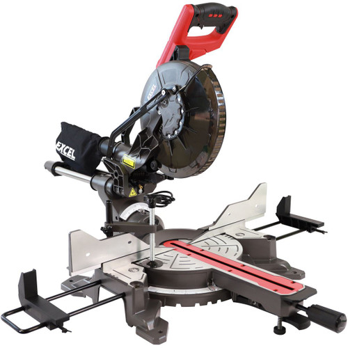 Excel 11734 10" 255mm Sliding Mitre Saw Double Bevel 2000W 240V with Laser