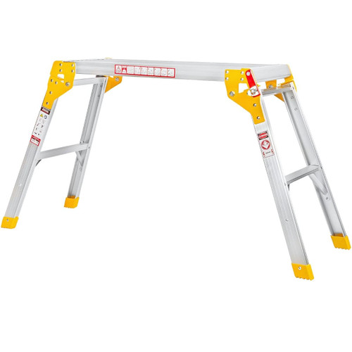 Excel 7947 Aluminium Hop up Step Ladder Odd Job Folding Stool Platform Workbench 700MM