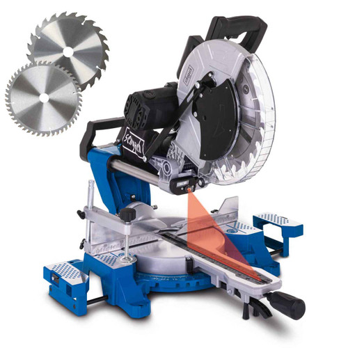 Scheppach HM140L 12" Sliding Compound Mitre Saw 105mm 2000W