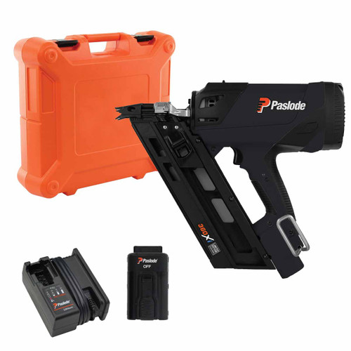 Paslode IM360Xi 7.4V Limited Edition Black Cordless 1st Fix Gas Framing Nailer with 1x 2.1Ah Battery