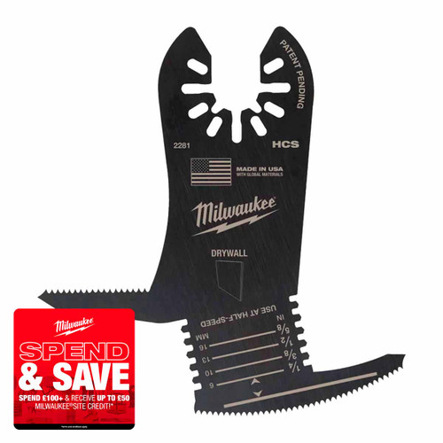 Milwaukee 48852281 Open Lock 5-in-1 Drywall Plunge Blade