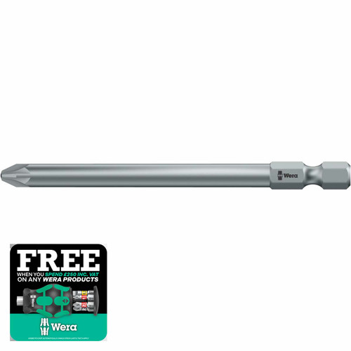 Wera 855/4Z Extra Tough Screwdriver Bit PZ2/152