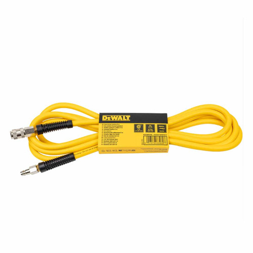 DeWalt DXCMH05E 5m PVC Air Hose with 1/4" Quick Release Couplers