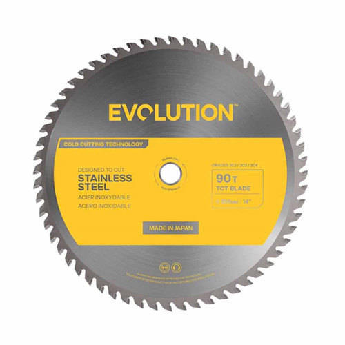 Evolution S355TCT-90CS G2 Stainless Steel Cutting Chop Saw Blade 355mm x 25.4mm x 90T