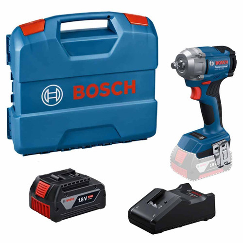 Bosch GDS 18V-350 18V 350Nm Brushless Impact Wrench with 1x 5.0Ah Battery, Charger & L-Case