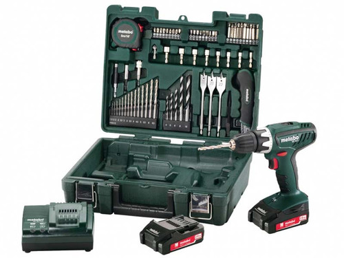 Metabo BS18Li 18v 2x1.5.0Ah Li-Ion Drill Driver Mobile Workshop Accessory Kit from Toolden