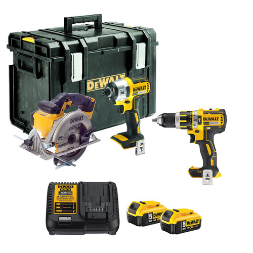 DeWalt 3 Piece Kit with 2x 2.0Ah Batteries