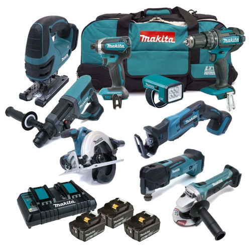 Makita DLX6068PT9 18V LXT 9 Piece Kit