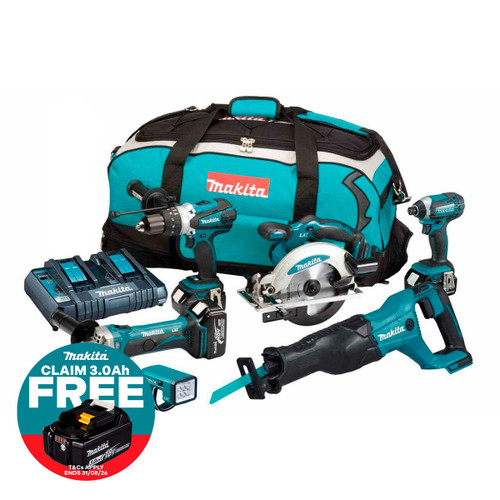 Makita DLX6044PT 6 Piece 18v Combo Kit LXT | Toolden