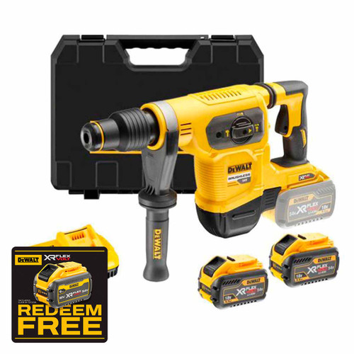 DeWalt DCH481X2-GB 54V XR Flexvolt Brushless SDS Max Hammer Drill